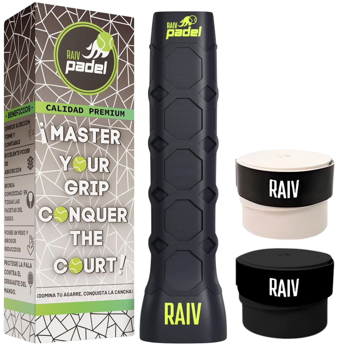 Grip Octocore Raiv Padel Negro