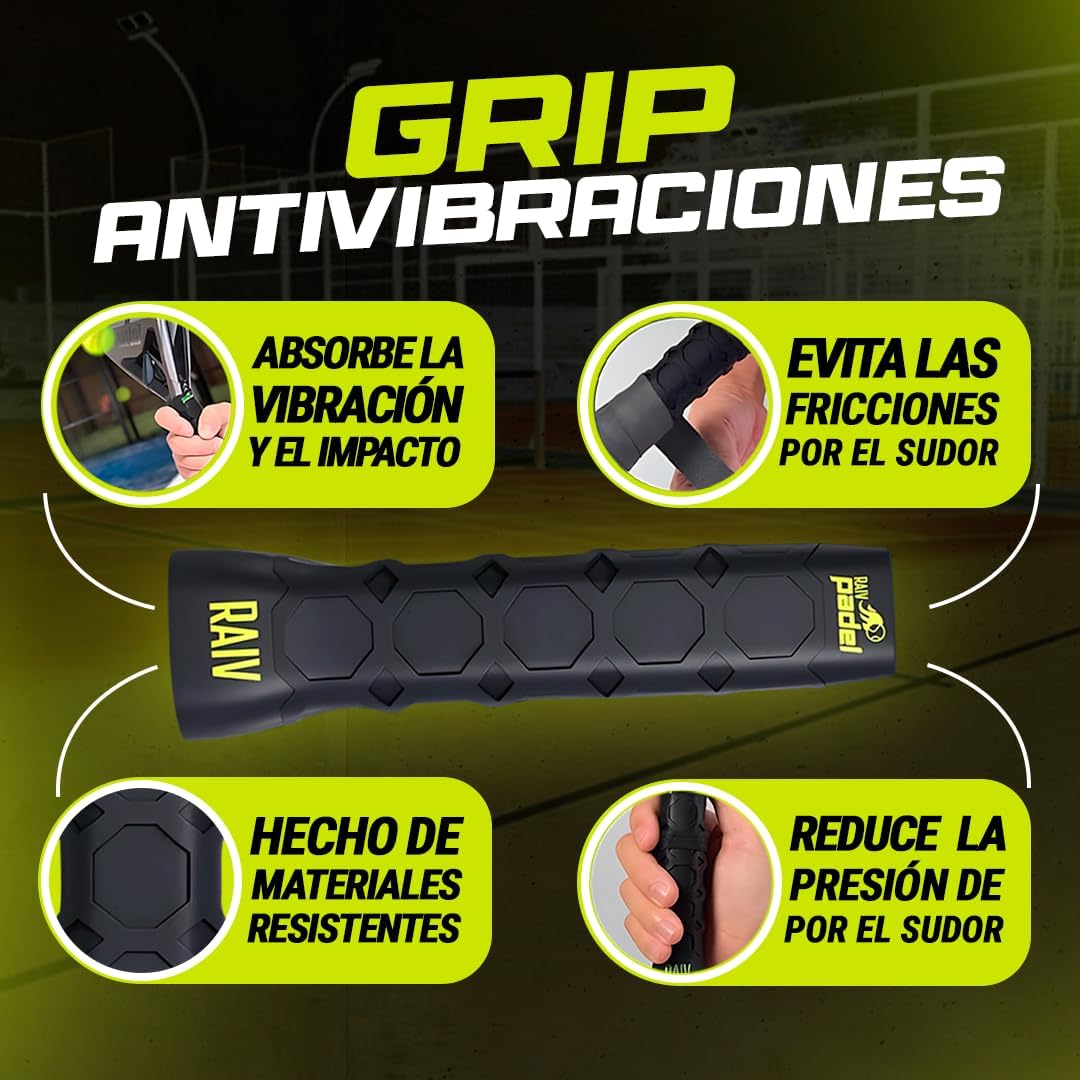 Grip Octocore Raiv Padel Negro