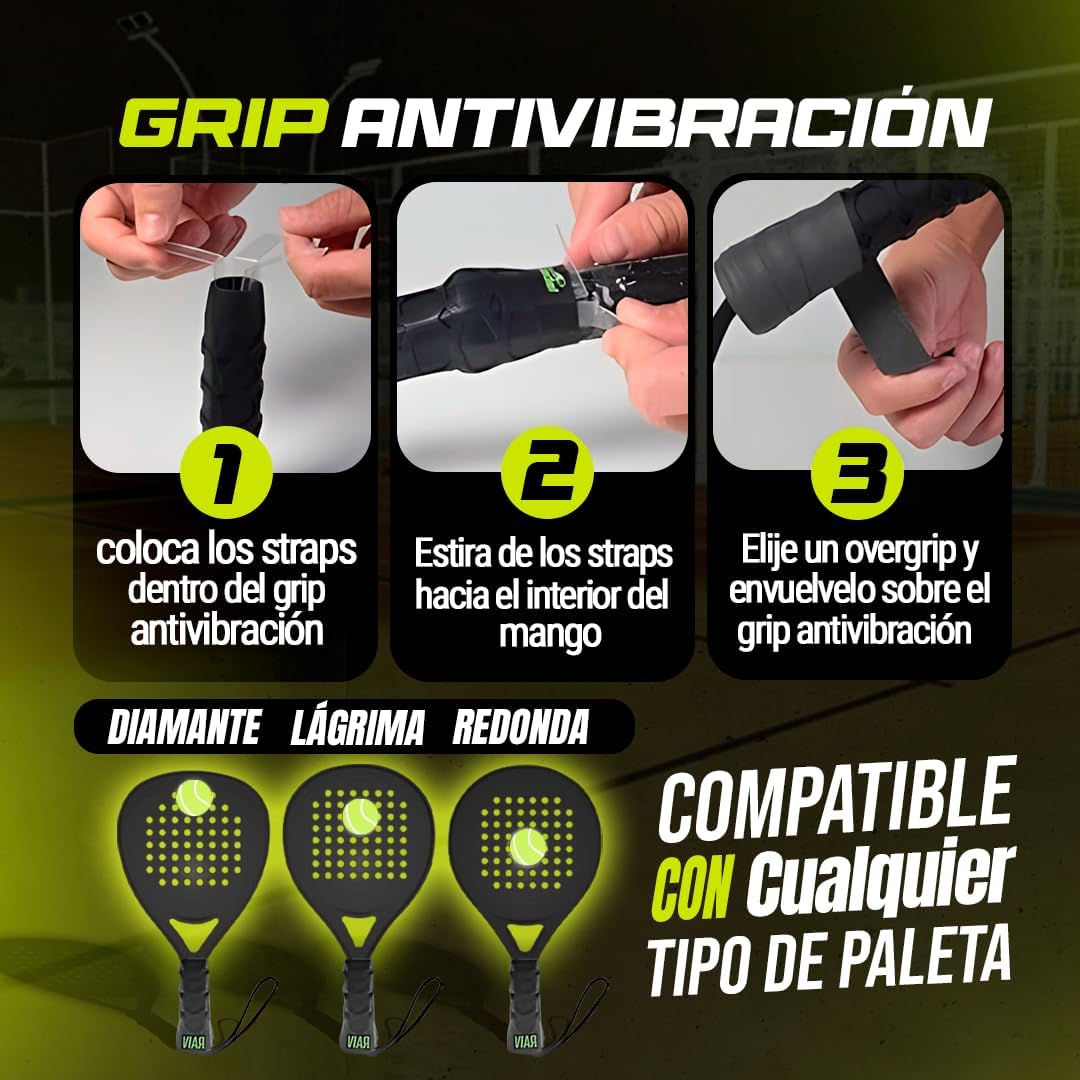 Grip Octocore Raiv Padel Negro